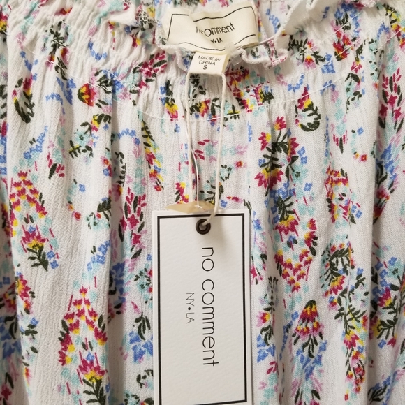 No Comment Peasant Blouse Size:Small - Picture 4 of 8